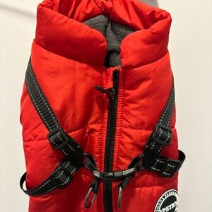 Puppy Red Puffy Coat